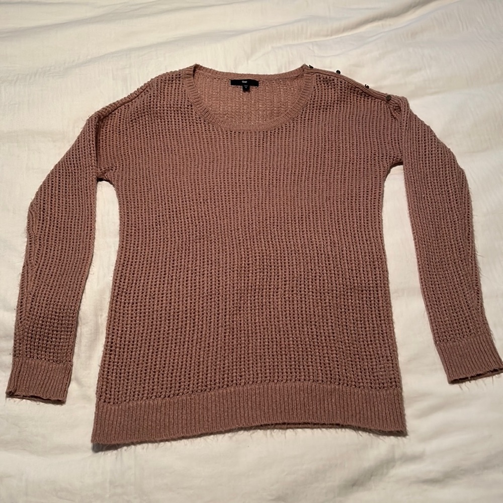 The GAP Womens Sweater Pink Blush Small Acrylic